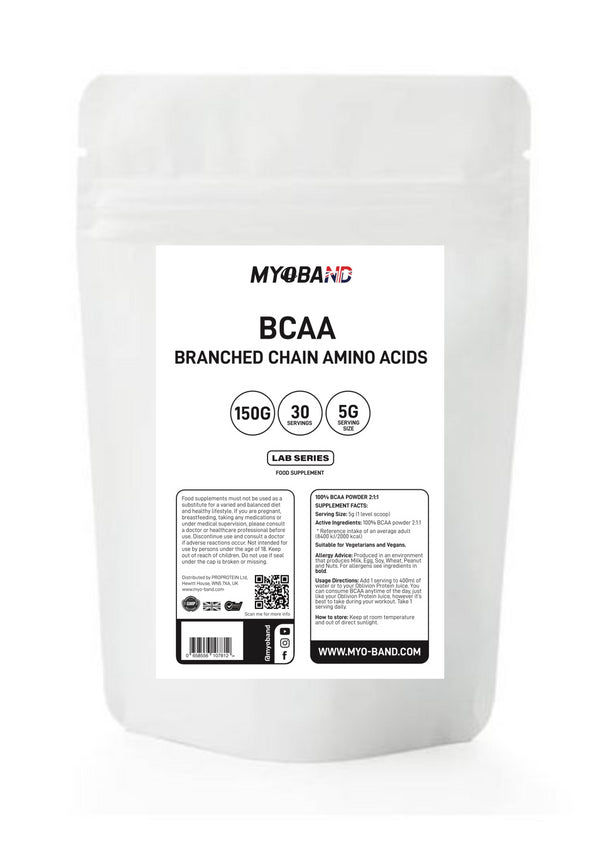BCAAs (Branched Chain Amino Acids) - Unflavoured 150g Pouch